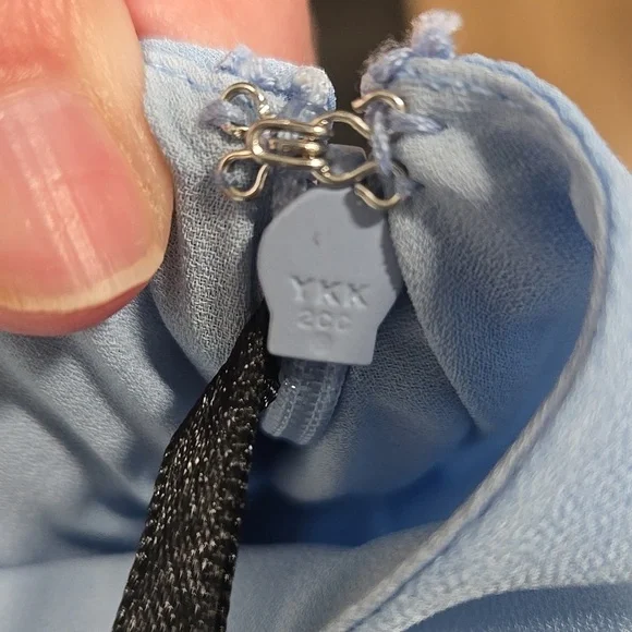 Michael Costello x REVOLVE-'Sunny' Mini Dress in Blue-Size Small - Picture 6 of 17